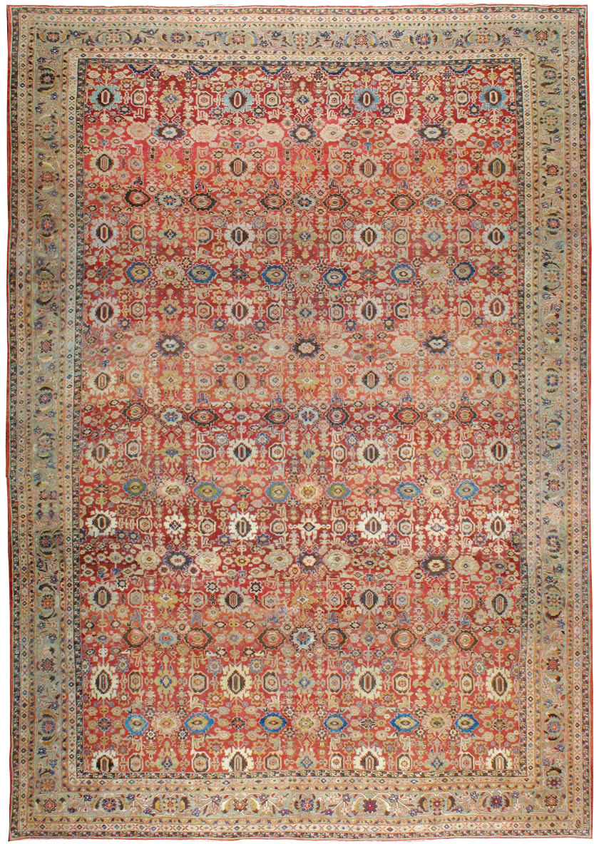 Antique Persian Mahal Carpet, No.11541 - Gsblank