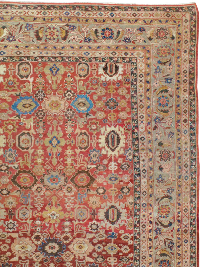 Antique Persian Mahal Carpet, No.11541 - Gsblank