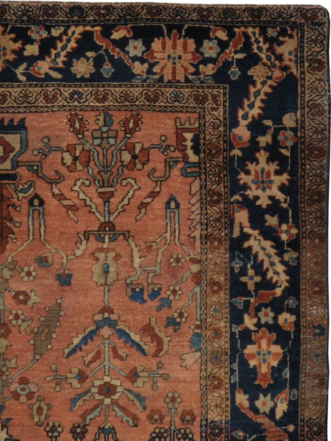 Antique Persian Sarouk Rug, No.11544 - Gsblank