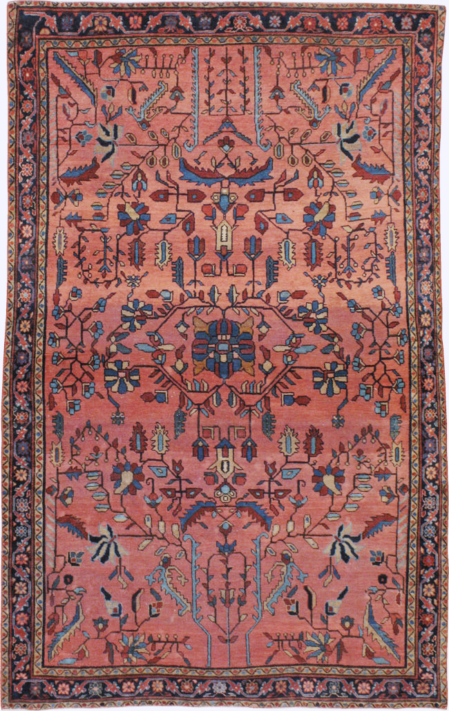 Antique Persian Sarouk Mohajeran Rug, No.11546 - Gsblank