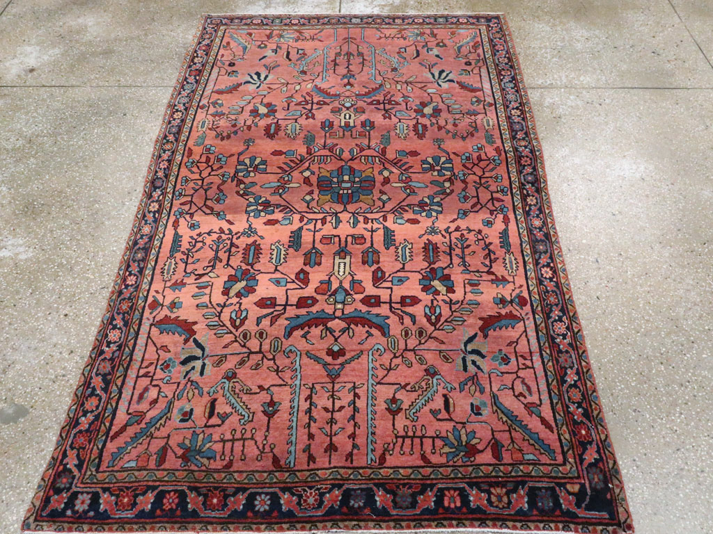 Antique Persian Sarouk Mohajeran Rug, No.11546 - Gsblank