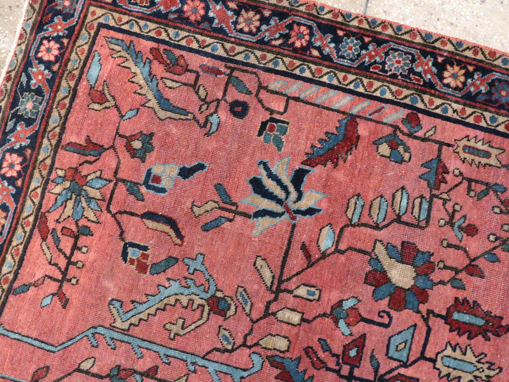 Antique Persian Sarouk Mohajeran Rug, No.11546 - Gsblank
