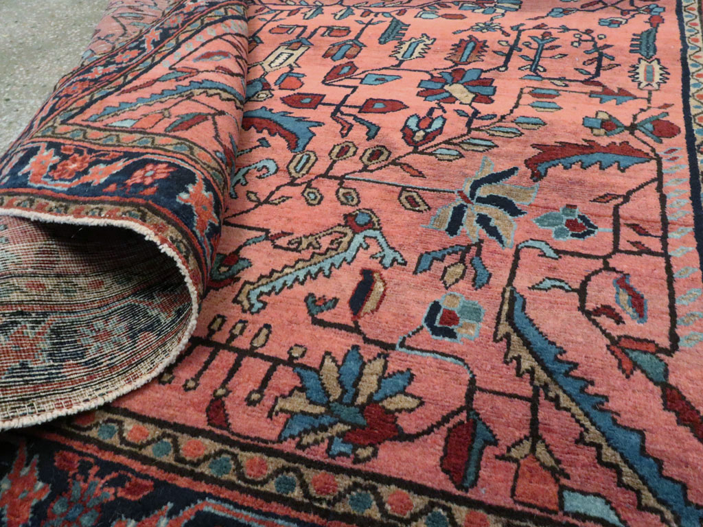 Antique Persian Sarouk Mohajeran Rug, No.11546 - Gsblank