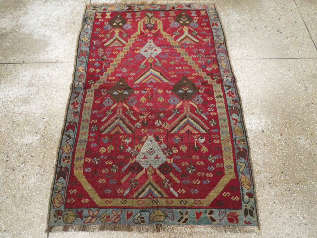 Antique Turkish Ghiordes Rug, No.11548 - Gsblank