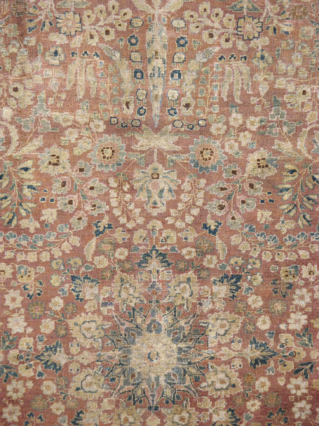 Antique Persian Lavar Kerman Carpet, No.11638 - Gsblank