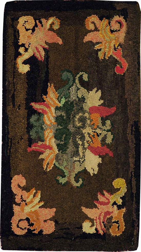 Vintage American Hook Rug, No.11726 - Gsblank