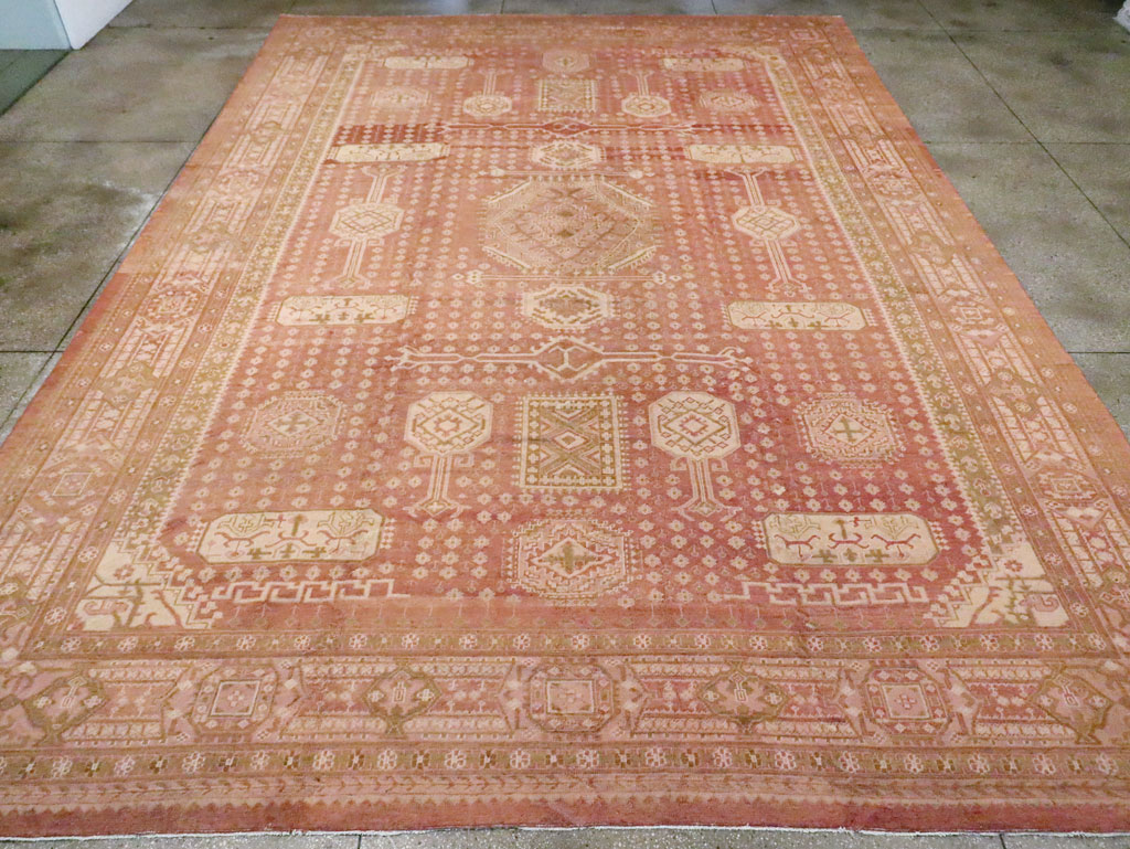Vintage Turkish Oushak Carpet, No.11745 - Gsblank