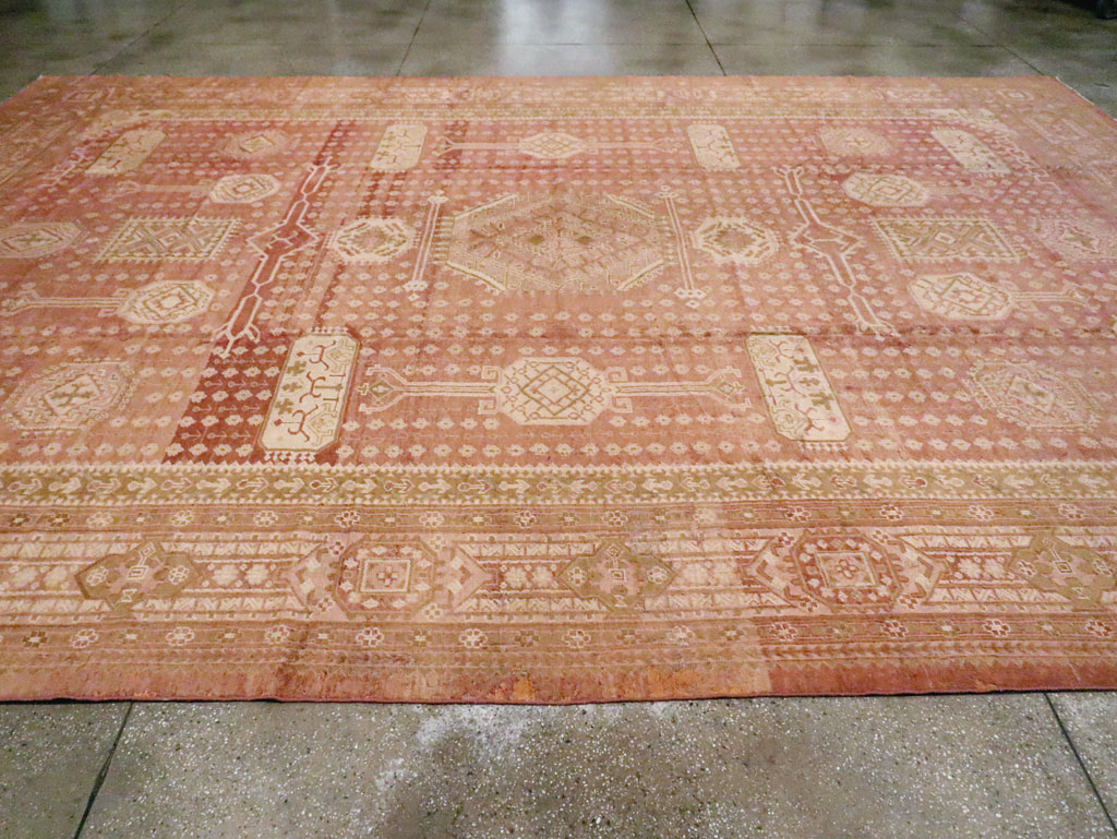 Vintage Turkish Oushak Carpet, No.11745 - Gsblank