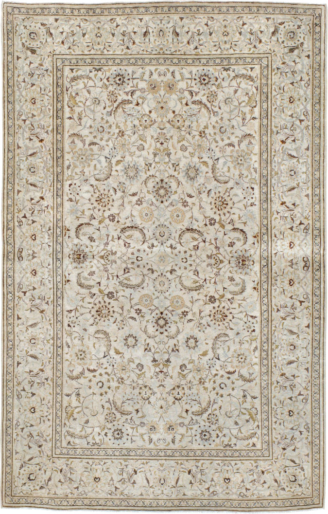 Vintage Persian Kashan Rug, No.11757 - Gsblank