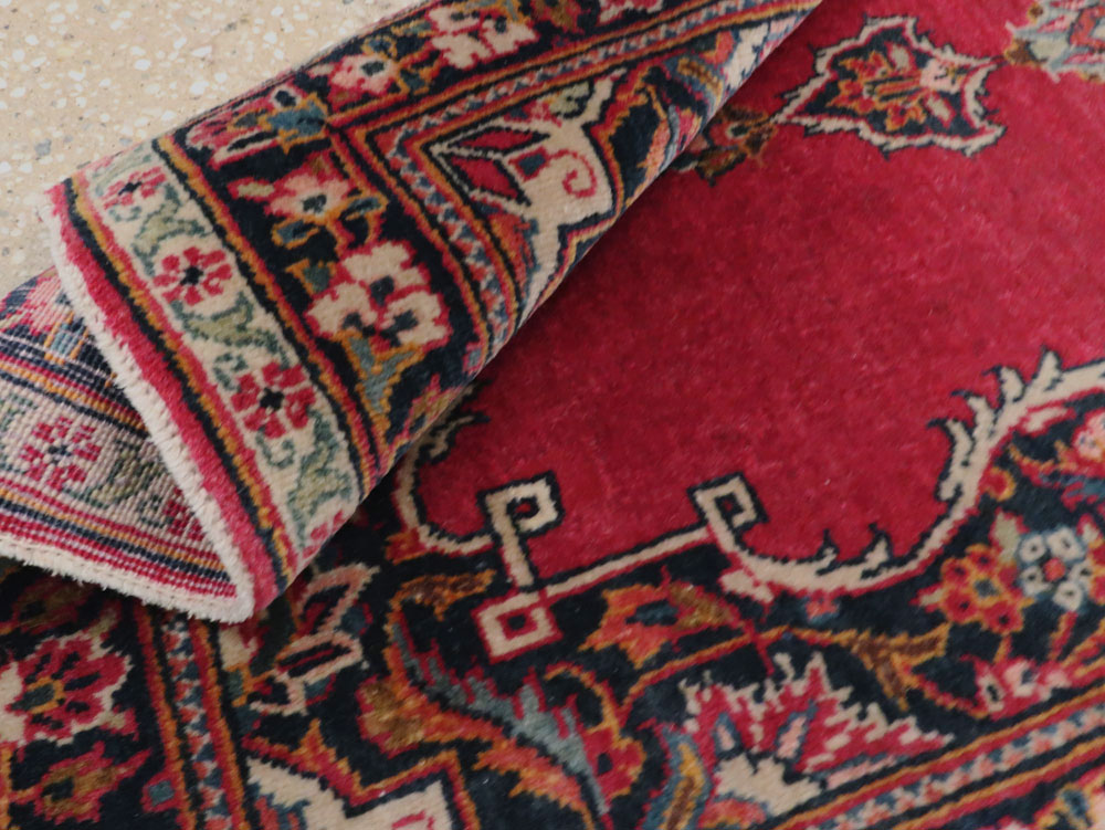 Vintage Persian Kashan Rug, No.11758 - Gsblank