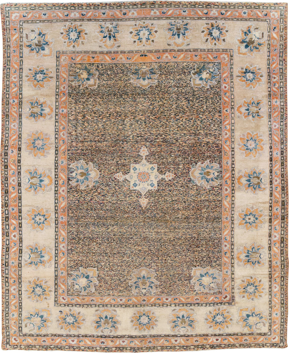 Vintage Persian Mahal Room Size Carpet, No.11759 - Gsblank