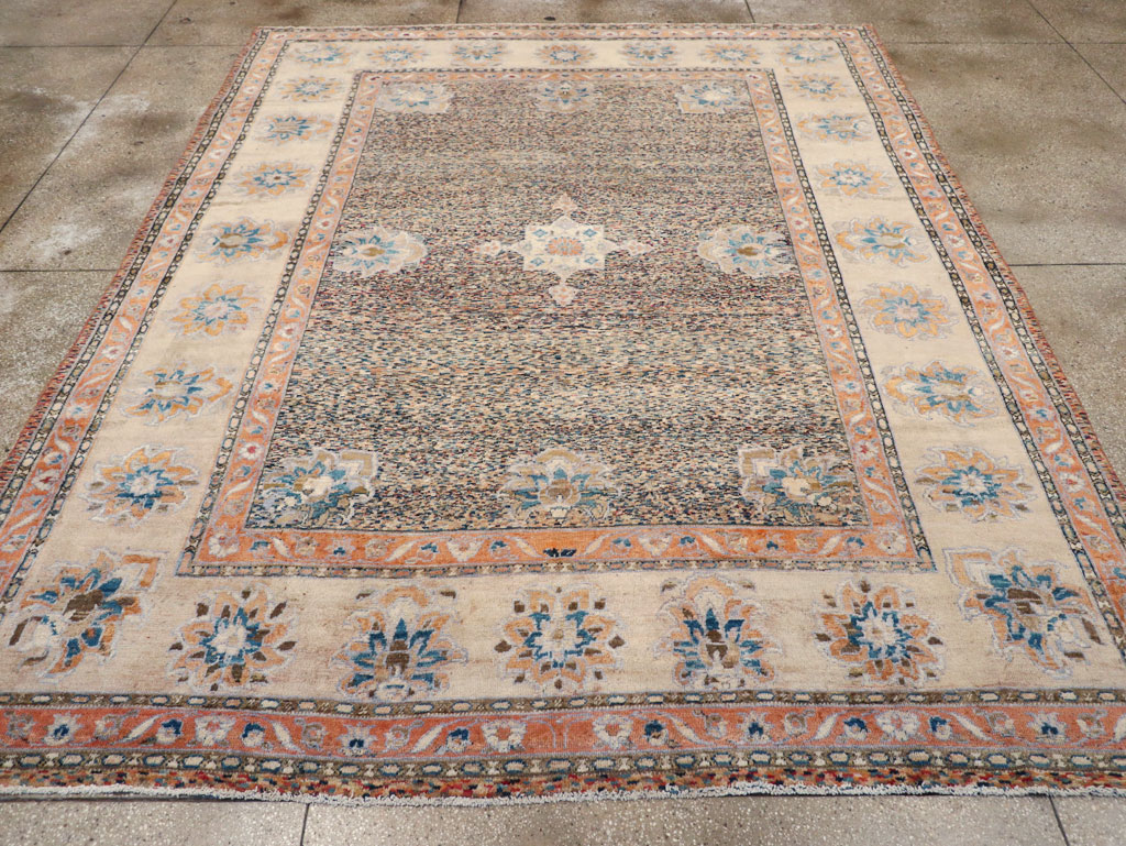 Vintage Persian Mahal Room Size Carpet, No.11759 - Gsblank