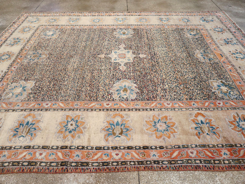 Vintage Persian Mahal Room Size Carpet, No.11759 - Gsblank