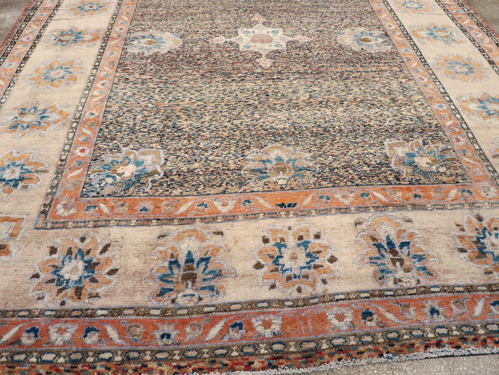 Vintage Persian Mahal Room Size Carpet, No.11759 - Gsblank