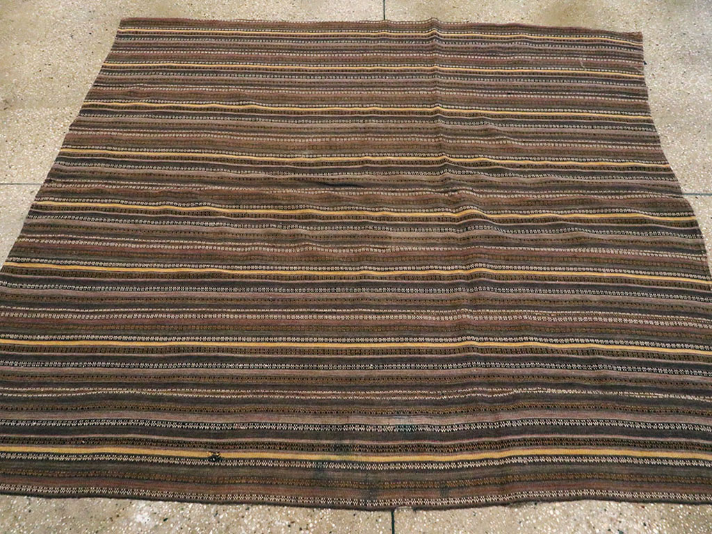 Vintage Turkish Flatweave Kilim Rug, No.11761 - Gsblank