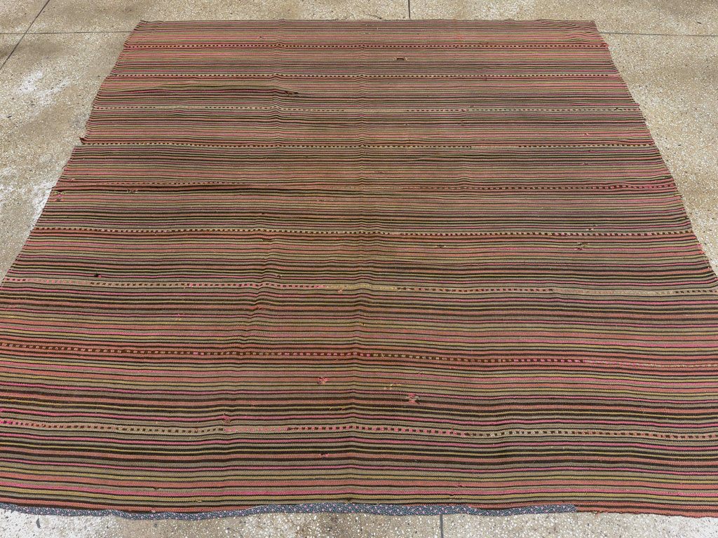 Vintage Persian Flatweave Kilim, No.11764 - Gsblank