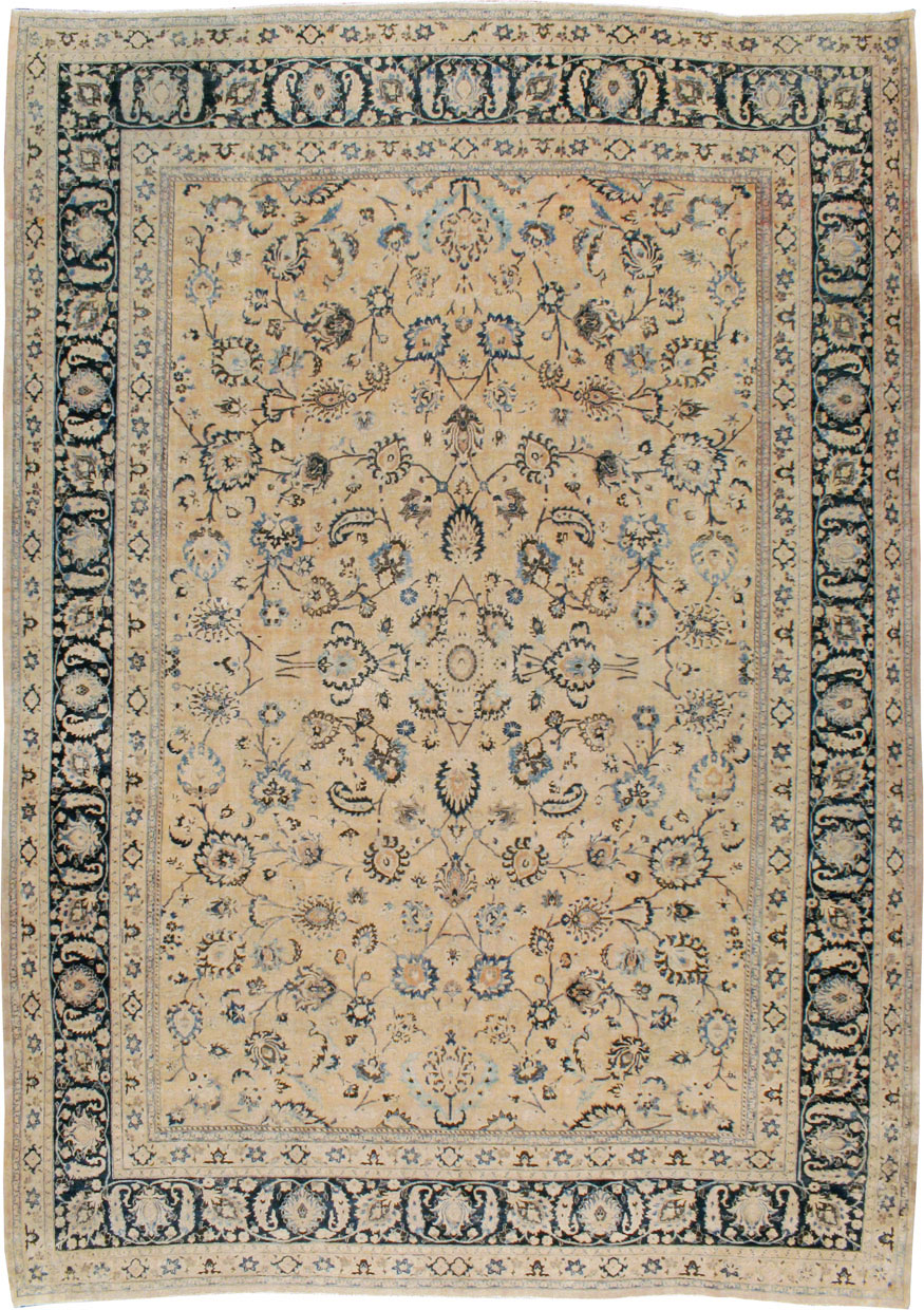 Vintage Persian Mashad Carpet, No.11800 - Gsblank