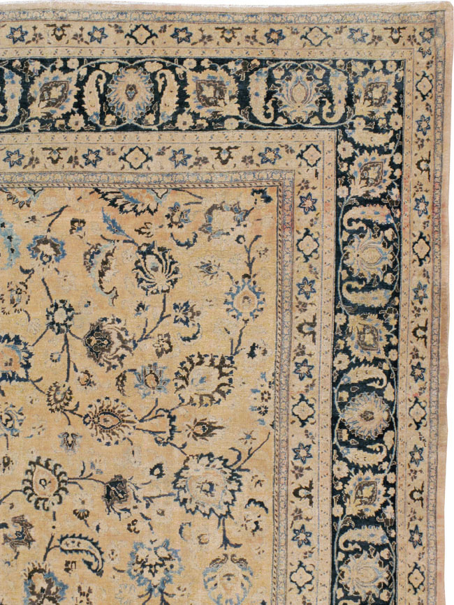 Vintage Persian Mashad Carpet, No.11800 - Gsblank