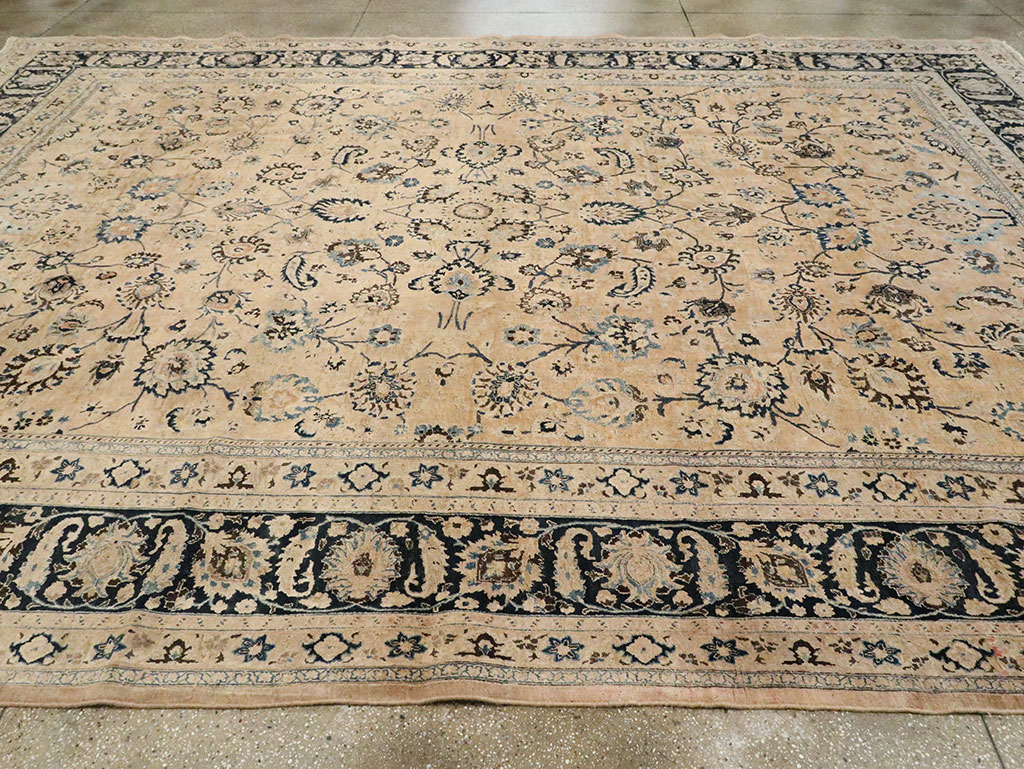 Vintage Persian Mashad Carpet, No.11800 - Gsblank