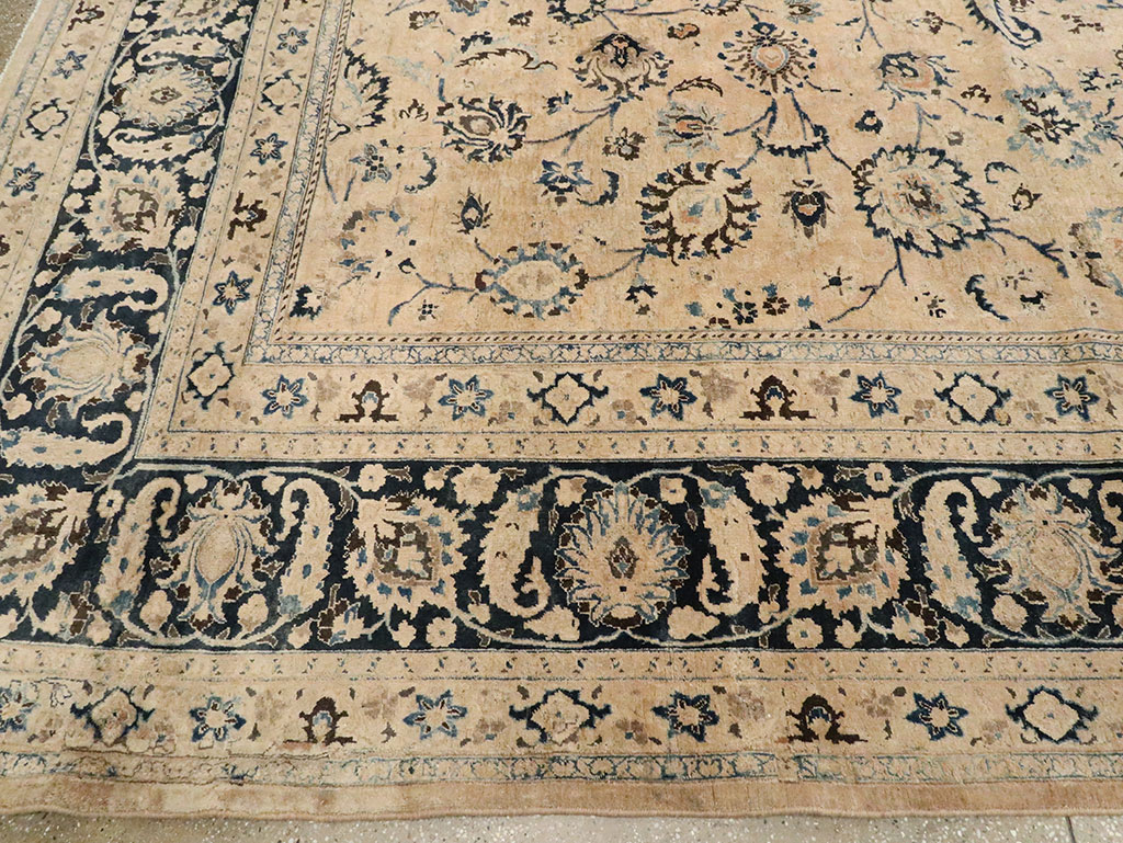 Vintage Persian Mashad Carpet, No.11800 - Gsblank