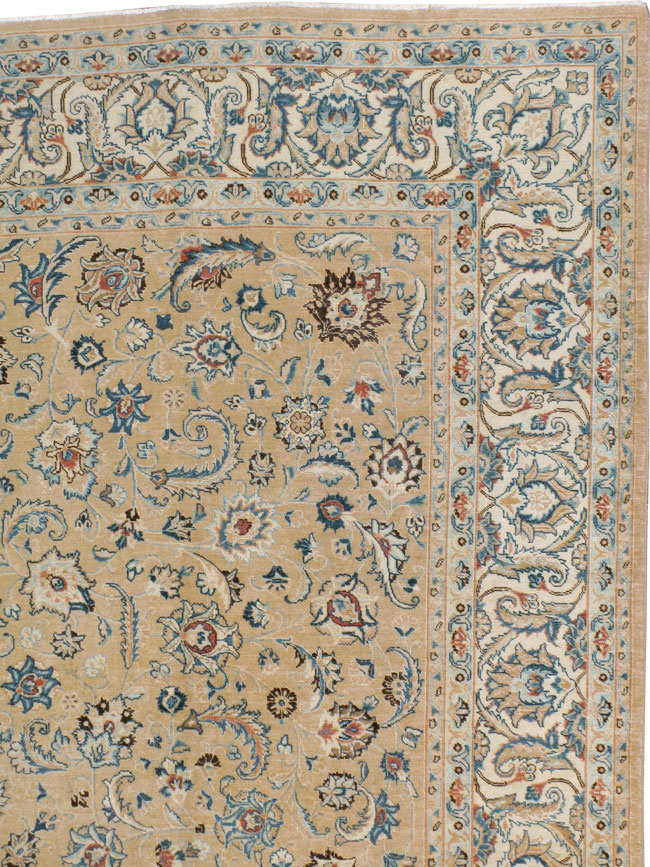 Vintage Persian Mashad Carpet, No.11804 - Gsblank