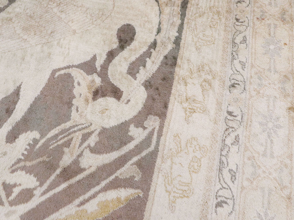 Antique Persian Tabriz Pictorial Rug, No.11823 - Gsblank