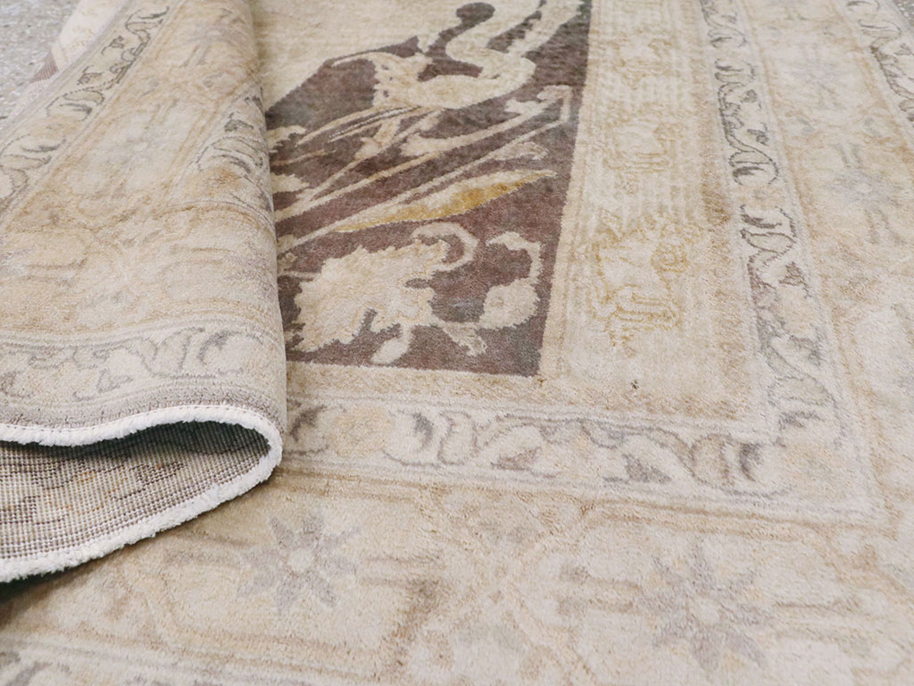 Antique Persian Tabriz Pictorial Rug, No.11823 - Gsblank