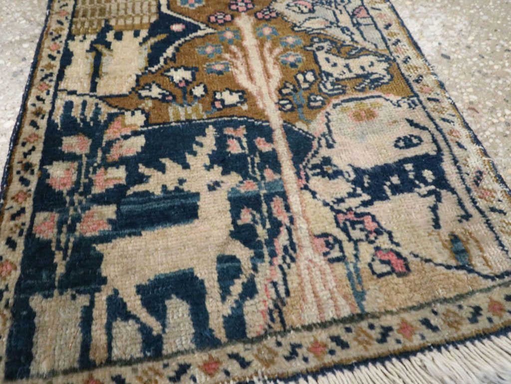 Vintage Persian Tabriz Pictorial Rug (Pair: 1 of 2), No.11831 - Gsblank