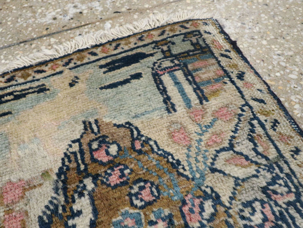 Vintage Persian Tabriz Pictorial Rug (Pair: 1 of 2), No.11831 - Gsblank