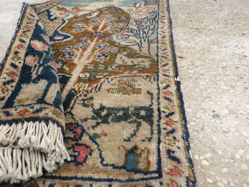 Vintage Persian Tabriz Pictorial Rug (Pair: 2 of 2), No.11832 - Gsblank
