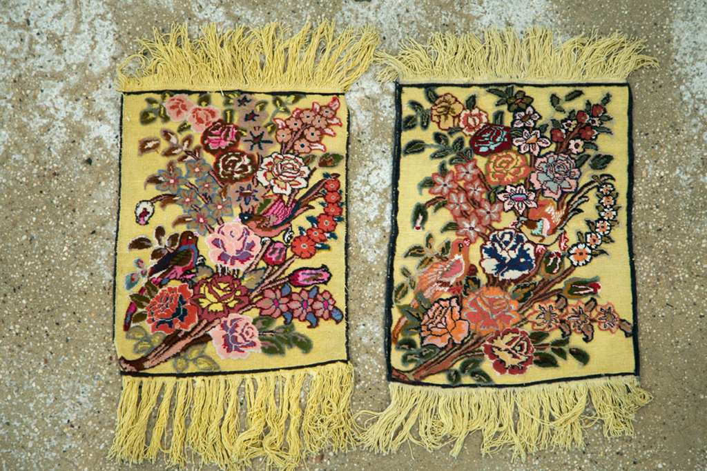 Vintage Persian Souf Rug (Pair: 1 of 2), No.11847 - Gsblank