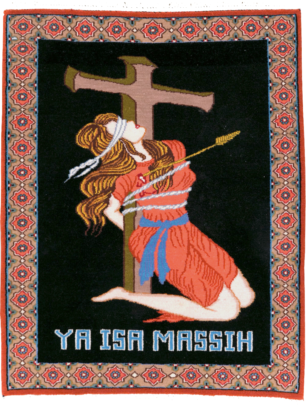 Vintage Persian Tabriz Pictorial Rug (Pair: 1 of 2), No.11853 - Gsblank