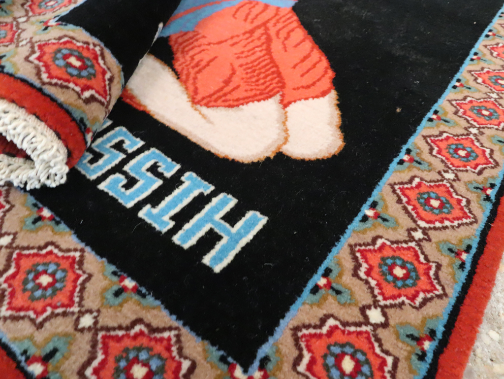 Vintage Persian Tabriz Pictorial Rug (Pair: 1 of 2), No.11853 - Gsblank