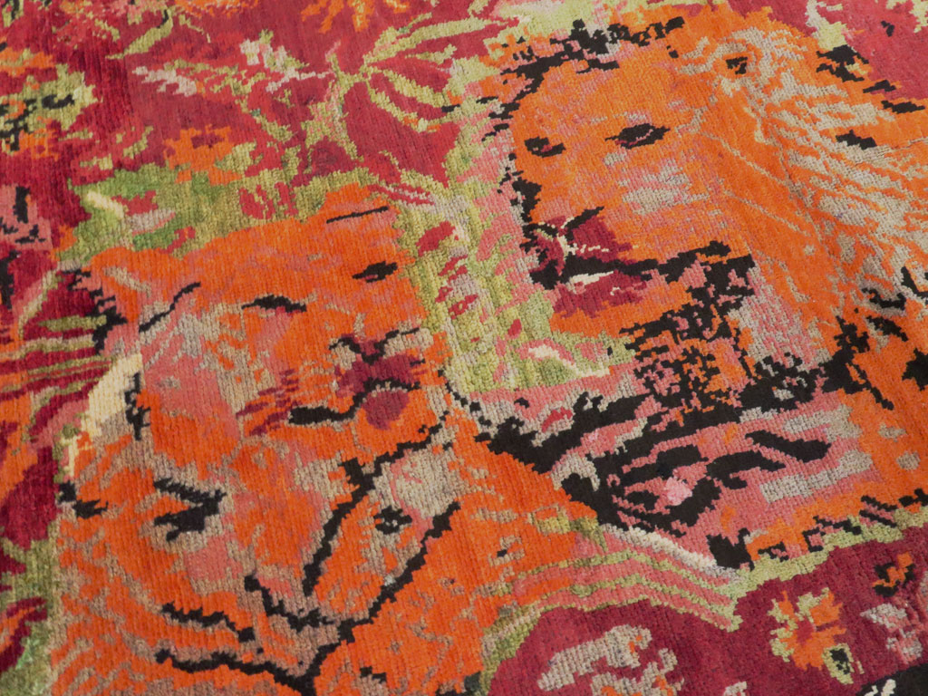 Antique Caucasian Karabagh Pictorial Rug, No.11857 - Gsblank