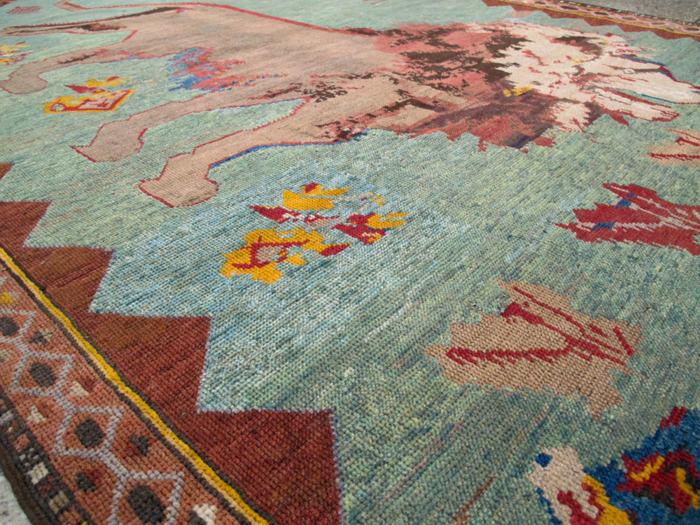 Antique Persian Gabbeh Pictorial Rug, No.11865 - Gsblank