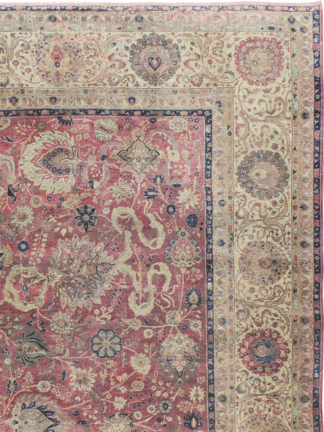 Antique Persian Tabriz Carpet, No.11907 - Gsblank