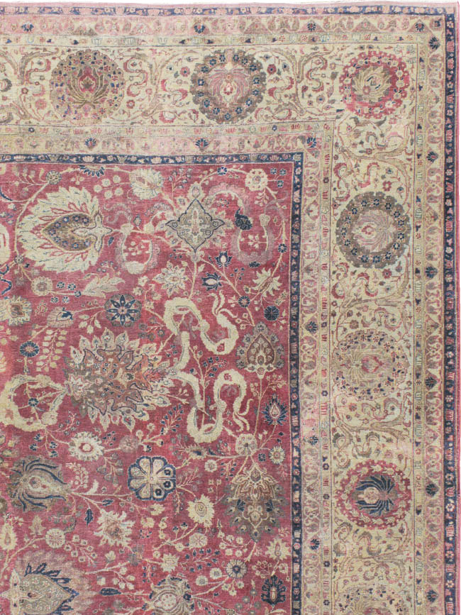 Antique Persian Tabriz Carpet, No.11907 - Gsblank