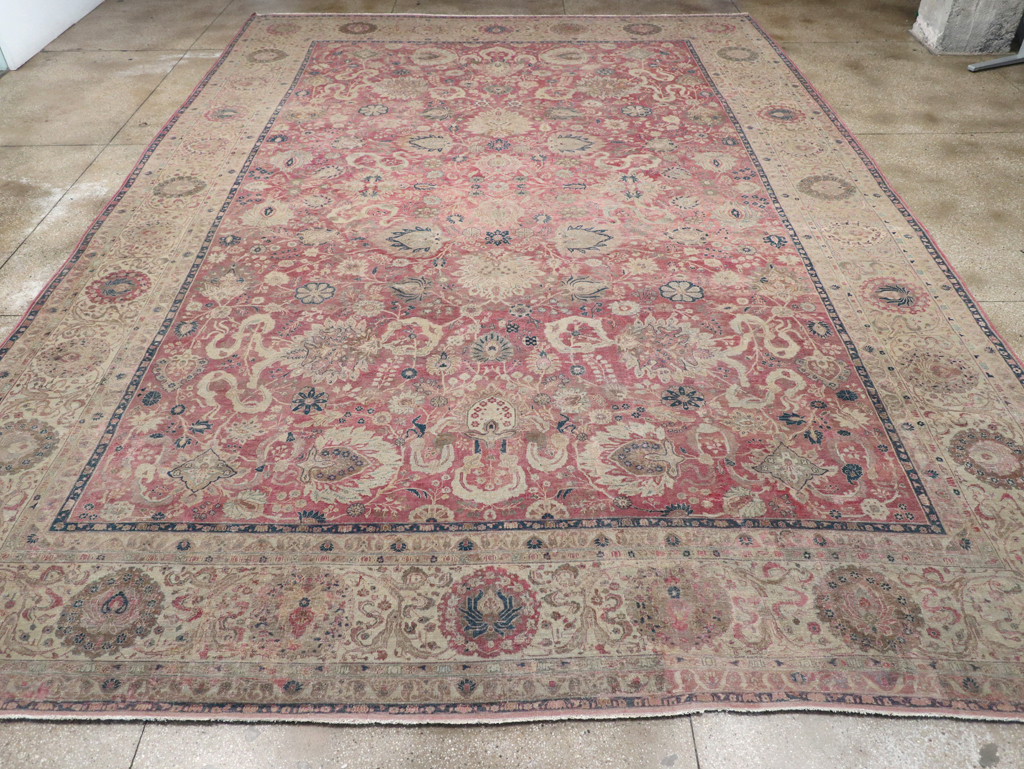 Antique Persian Tabriz Carpet, No.11907 - Gsblank