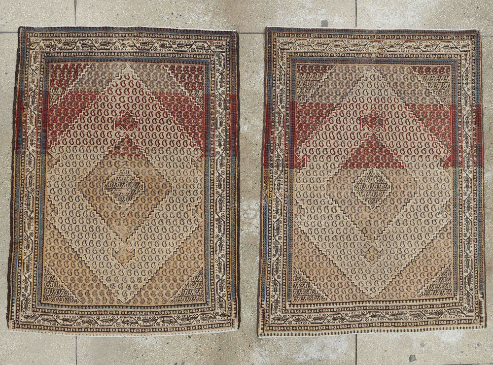 Antique Persian Tabriz Rug (Pair: 1 of 2), No.11963 - Gsblank