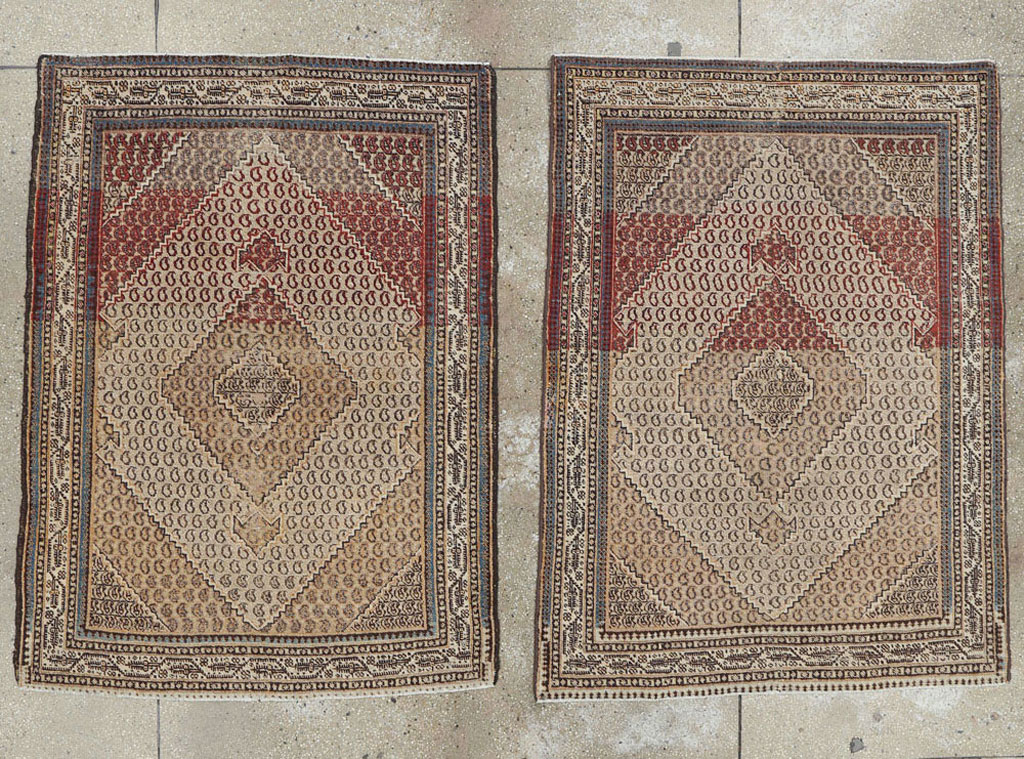 Antique Persian Tabriz Rug (Pair: 2 of 2), No.11964 - Gsblank