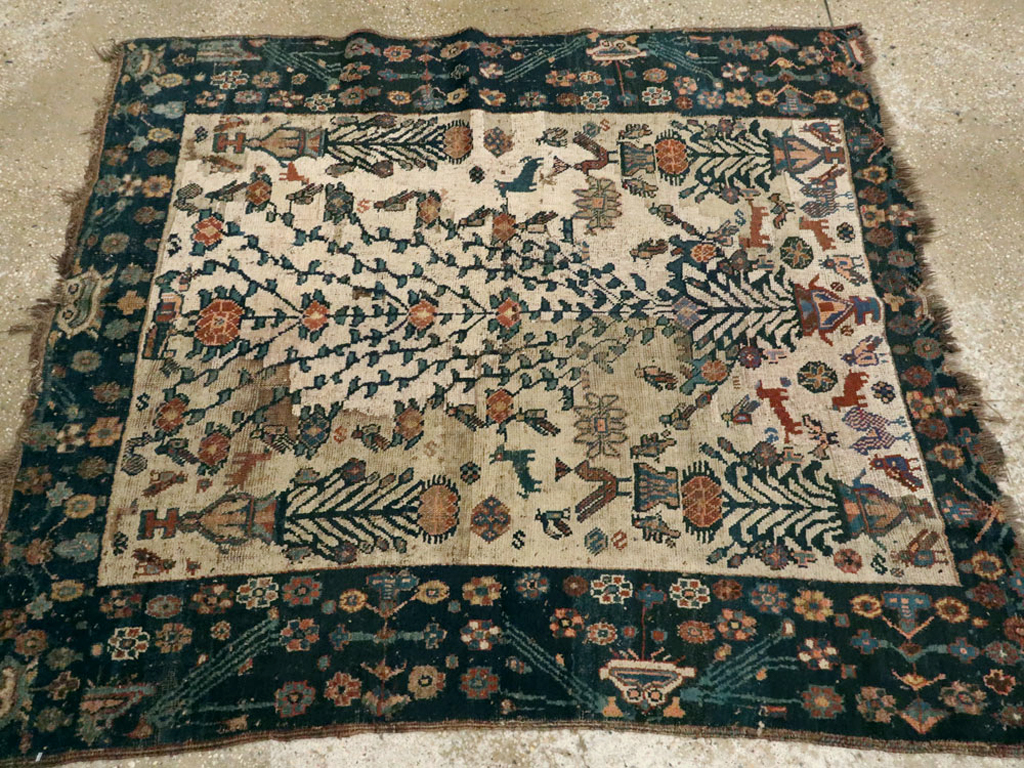 Antique Afshar Rug, No.11973 - Gsblank