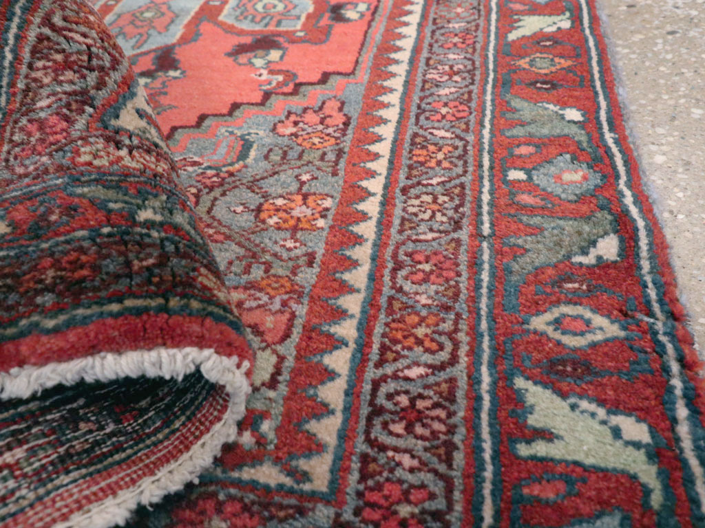 Antique Persian Bidjar Throw Rug, No.11980 - Gsblank