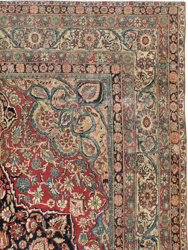 Antique Persian Lavar Kerman Carpet, No.12017 - Gsblank