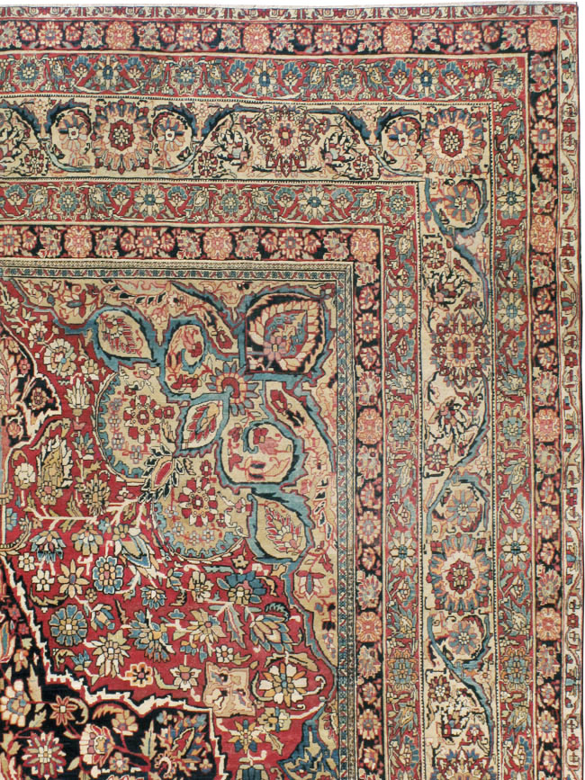 Antique Persian Lavar Kerman Carpet, No.12017 - Gsblank