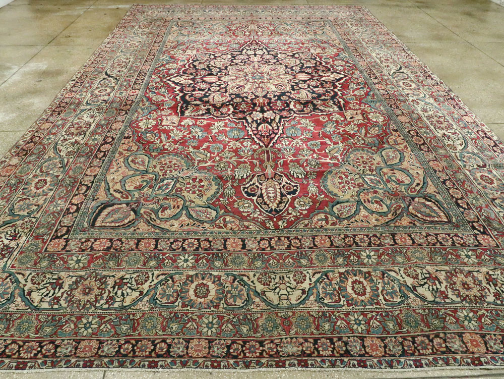 Antique Persian Lavar Kerman Carpet, No.12017 - Gsblank