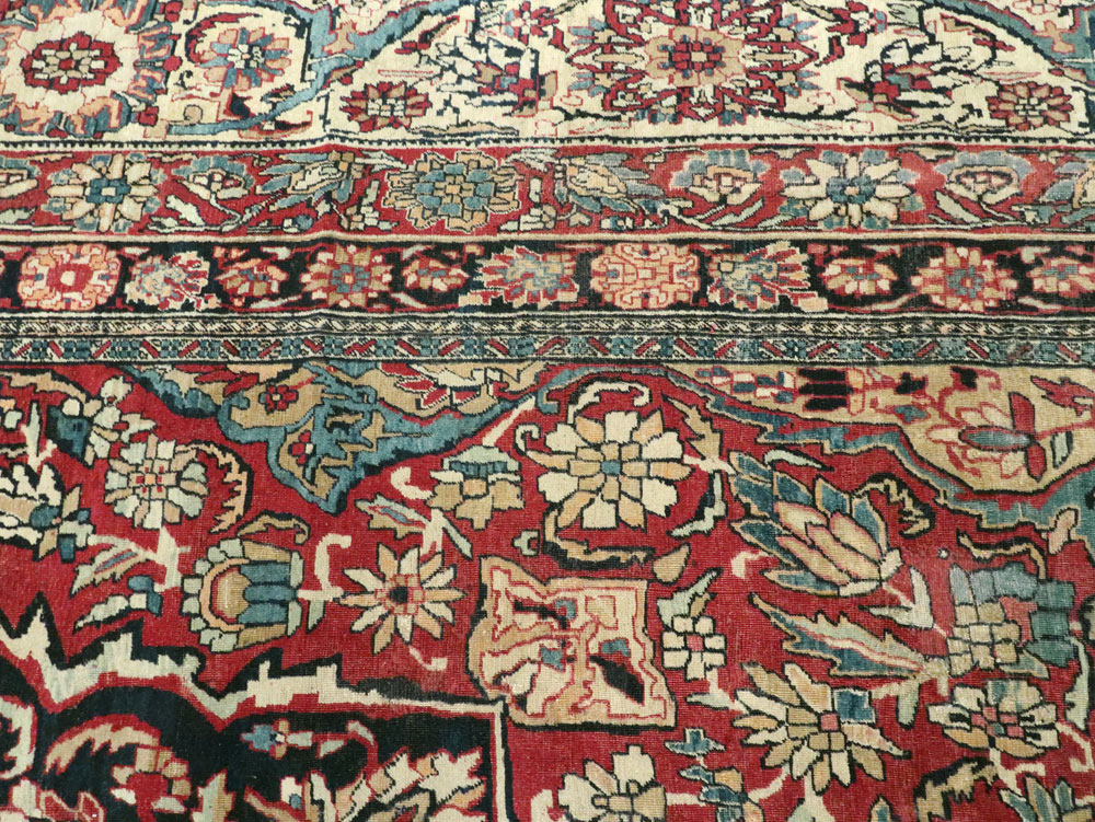 Antique Persian Lavar Kerman Carpet, No.12017 - Gsblank