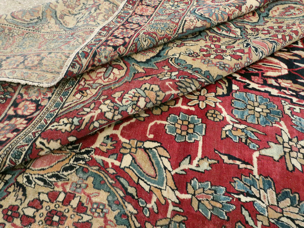 Antique Persian Lavar Kerman Carpet, No.12017 - Gsblank