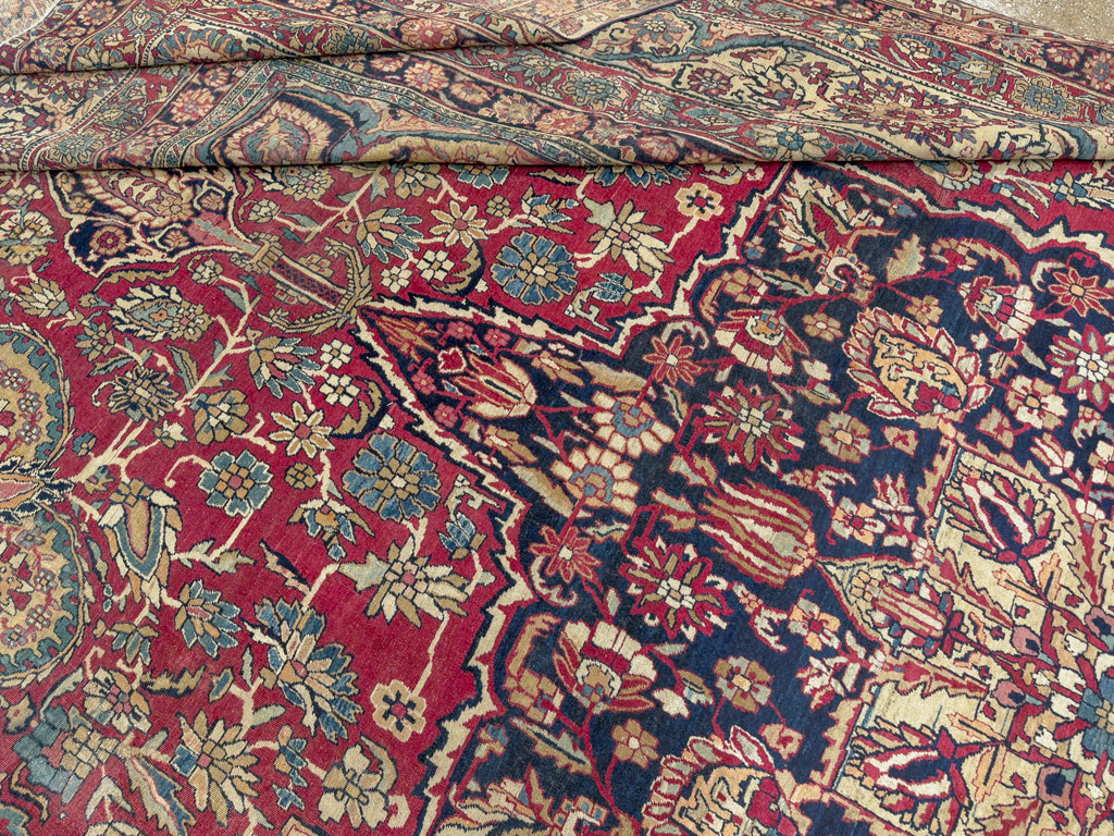 Antique Persian Lavar Kerman Carpet, No.12017 - Gsblank
