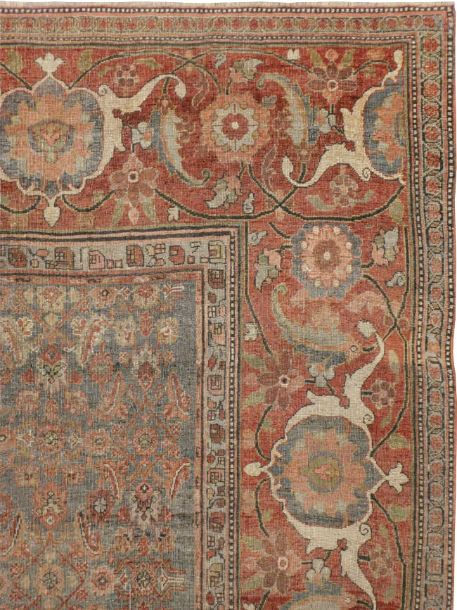 Antique Persian Bidjar Carpet, No.12024 - Gsblank