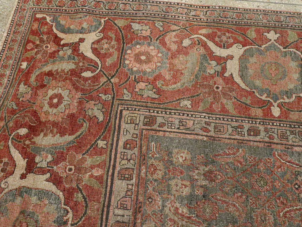 Antique Persian Bidjar Carpet, No.12024 - Gsblank